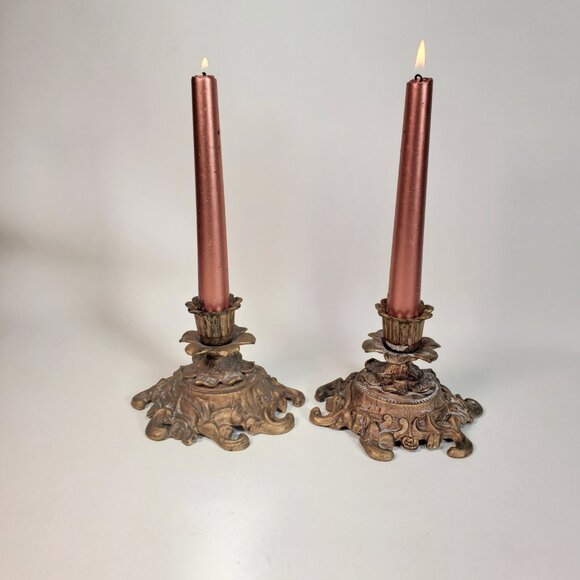 Vintage Pair of Candle Holders - Picture 5 of 13
